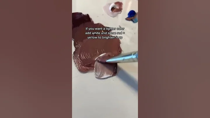 how to mix skin tones with 3 colors! #shorts