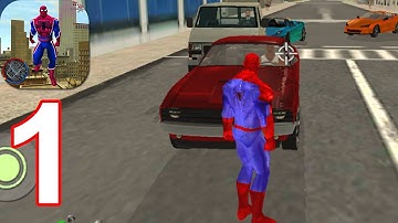 Super Rope Hero Spider Open World Street Gangster - Gameplay Walkthrough Part 1 (Android,iOS)