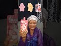 Great Grandmother👵Eating Food Emoji Challenge🐰🐰🧃 #emojichallange #makan #food #mukbang #shorts