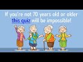 Song Quiz For 70+
