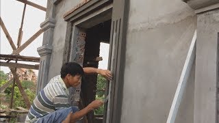 Construction | Beautiful Windows  Rendering Sand and Cement  great building tips