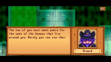 Stardew Valley | Dwarf and Krobus fight cutscene