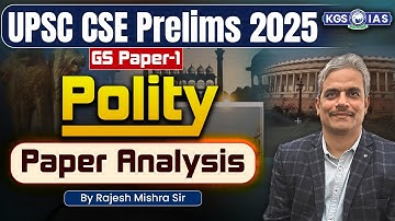 UPSC Prelims 2025 Paper Analysis Live 🔴 UPSC Pre GS Paper 1 Analysis | Polity Paper Analysis