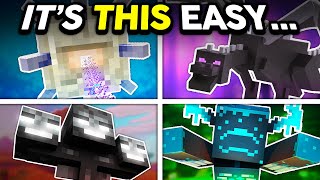 Defeat EVERY Mob Boss in Minecraft EASY (ULTIMATE GUIDE)