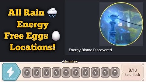 All Rain Egg Drop Locations For Energy ⚡ Biome in The Hatch Roblox!