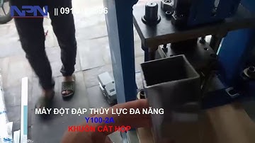 MÁY ĐỘT DẬP ĐA NĂNG ERMAK Y100-2A, CẮT HỘP INOX 40*40 || LH: 0913124096