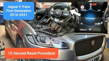 Jaguar F-Pace: SERVICE VEREIST Resetten (Hoe)