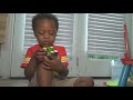 Watch as 3yearold cleveland boy solves rubiks cube