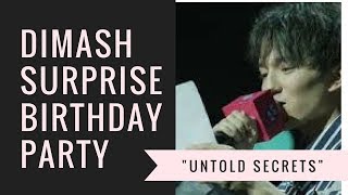 Dimash's "Surprise Night" birthday party- "Untold Secrets" English Subtitles