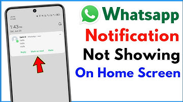 Infinix Whatsapp Notification Not Showing On Home Screen | Infinix Whatsapp Notification Problem