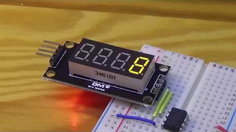 TM1637 Display +  ATtiny85