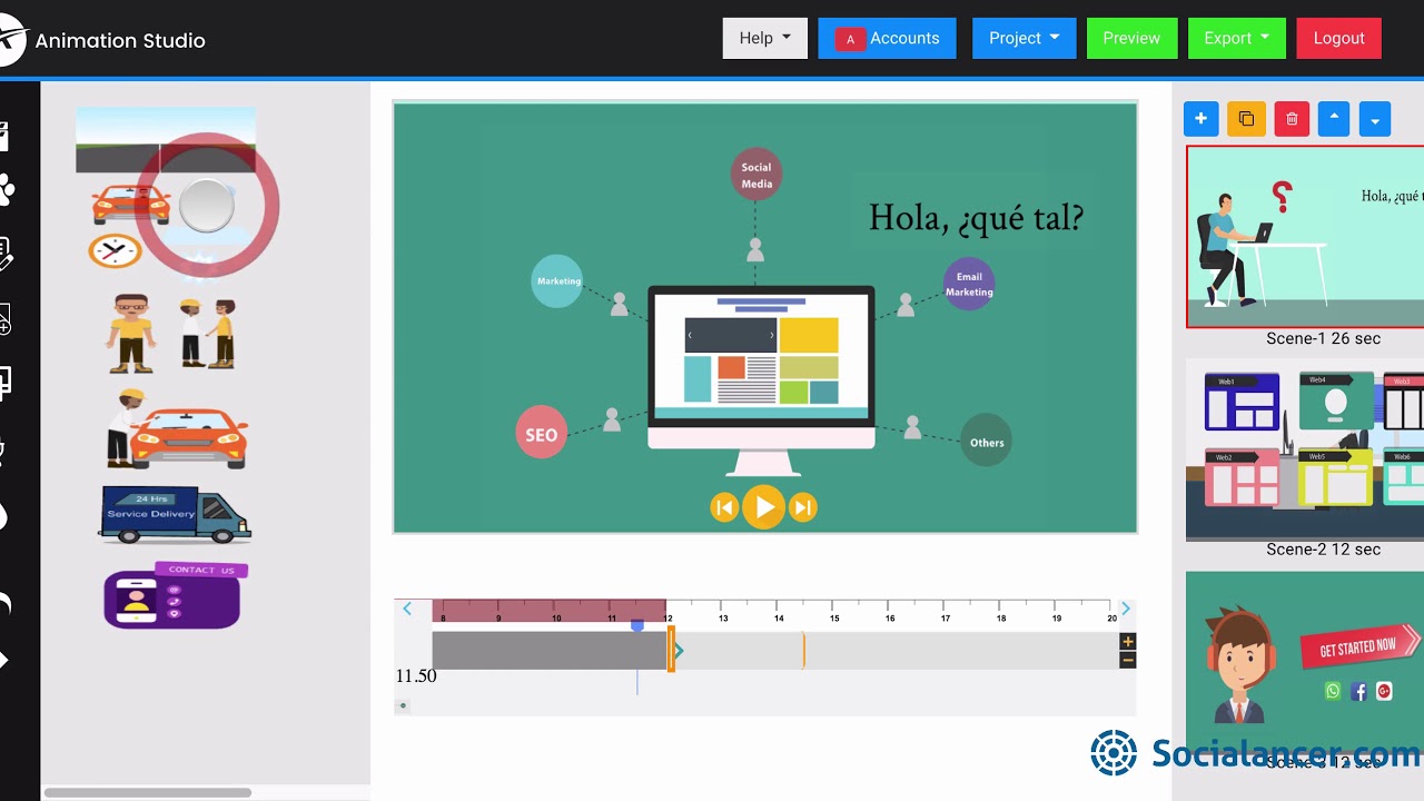 AnimationStudio - Demo en español Review Tutorial - YouTube