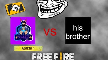 1V1 custom , me vs my brother in free fire and booyah at 7 by 3 ,(YASHMEET - The gamer) #freefire