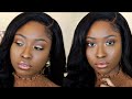 Drugstore Soft Glam Prom / Bridal Makeup Tutorial on Dark Brown Skin WOC 2020