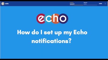 How do I set up my Echo notifications?