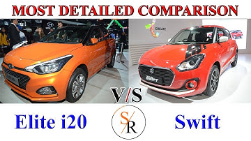 2018 Elite i20 vs 2018 Swift Most Detailed Comparison | Swift vs Elite i20 | Showroom Ridez