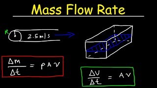 Volume Flow Rate & Mass Flow Rate - Fluid Dynamics Physics Problems