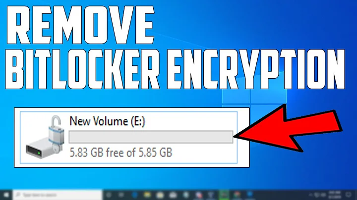 How To Remove BITLOCKER ENCRYPTION In Windows 10