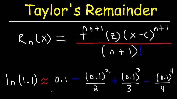 Taylor's Remainder Theorem