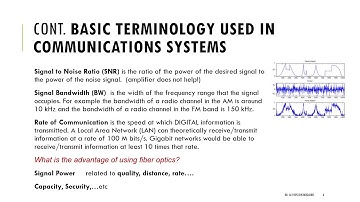 1.2 Basic Communications System, Important Terminologies, and Why to Modulate