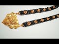   22  how to make long mangalsutra design with flower design