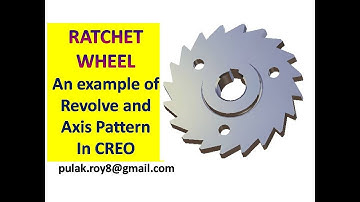PTC CREO | Revolve and Axis Pattern tutorial
