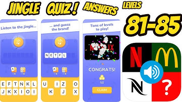 Jingle Quiz ‪Game All levels 81-85 Gameplay Walkthrough (iOS-Android)