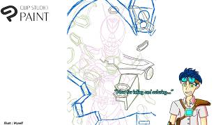 [Clip Studio Paint] The sketch is done, now to finalize it…
