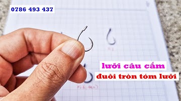Bán lưỡi câu cắm cá lóc, đuôi tóm lưỡi dạng tròn, giao hàng toàn quốc