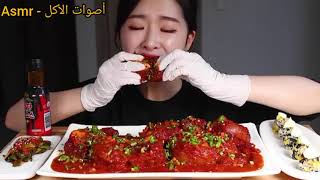 أصوات الأكل الكوريةحساء كوري حارالغذاء عند الكورييناتحداك ما تجووع#korea_food