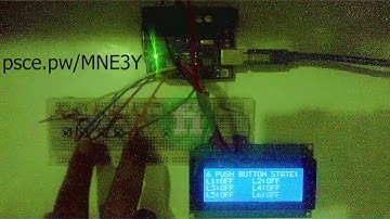 Arduino Push Button State Displayed on LCD