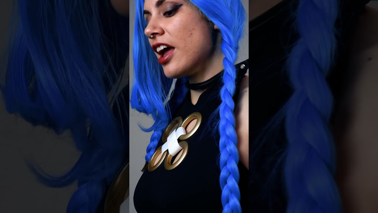😍 Showing off the Jinx cosplay a little more 😍 #cosplayreveal #cosplaytransition #diycosplay