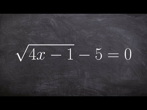 Video: Hur Man Löser En Kvadratrotekvation
