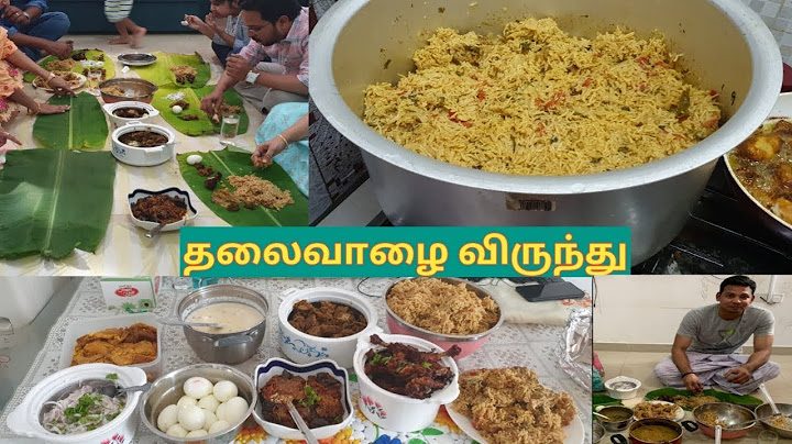 தலைவாழை விருந்து ~ BANANA LEAF TREAT ~ BIRYANI FOR 10 TO 15 MEMBERS ~ GUEST VLOG IN TAMIL ~ virunthu
