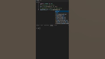 Appending to arrays in numpy #datascience #numpy #pythontutorial
