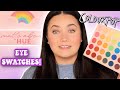 COLOURPOP Matte About HUE 🌈  EYE SWATCHES