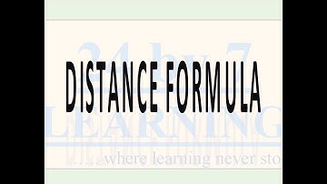 Distance Formula I Coordinate Geometry I Grade 10 I Math I 24by7learning.com