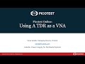 Using a TDR as a VNA