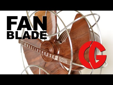 Fan Blade from Walnut Wood - Woodworking, Art
