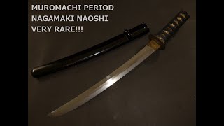 Muromachi Period Nagamaki Naoshi | Wakizashi | Kodachi