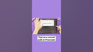 Text on a Curved Path in Procreate #shorts