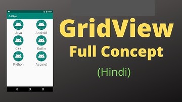 How to create GridView in Android Full Tutorial for Beginners in Hindi