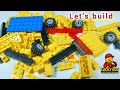 Let's make a Lego vehicle with random bricks | Satisfying DIY video