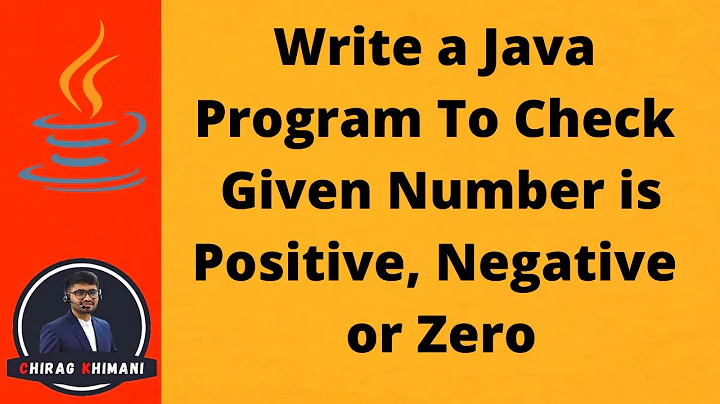 04 | Java Program to Check Given Number Is Positive Negative Or Zero| Java Ladder If Else