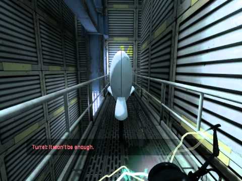 Portal 2 - Save a turret from dying!