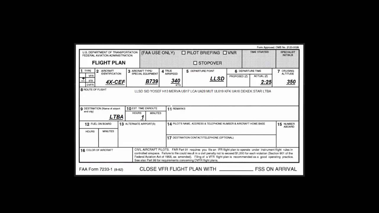 HOW TO MAKE YOUR FLIGHT PLAN IFR FAA YouTube