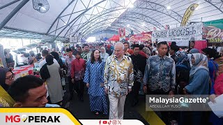 MGPerak : Sultan Nazrin, Tuanku Zara Berkenan Melawat Bazar Ramadan Arena Square Kuala Kangsar
