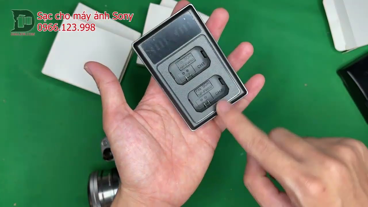 🎥 sạc cốc đôi cho máy ảnh Sony Pin FW50 và FZ100 — Video review, click xem trên YouTube