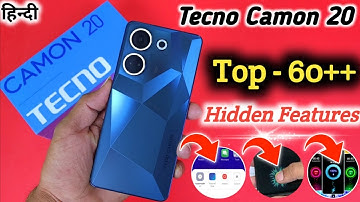 Tecno camon 20 Tips And Tricks | Top 60++ Hidden Features | Tecno camon 20