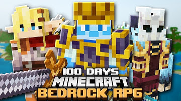 I Survived 100 Days as a GUARDIAN in Minecraft Bedrock